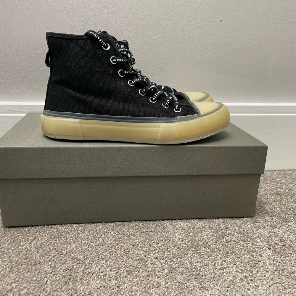 Women's Black Jaxal High Top Canvas Sneakers